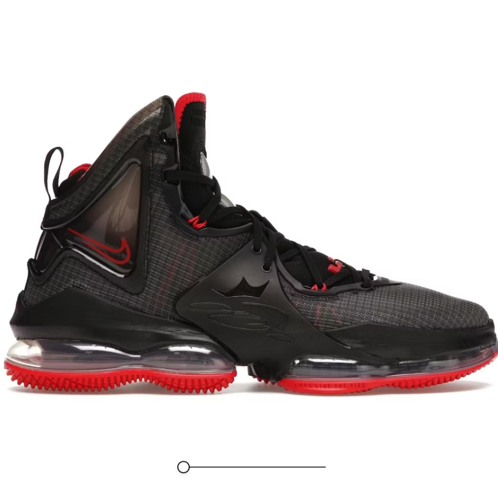 Lebron XIX Black University Red MENS 8.5